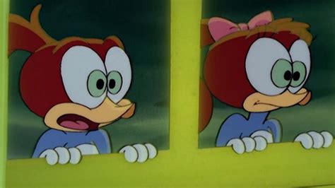 Splinter And Knothead Get Scared By A Movie Woody Woodpecker Youtube