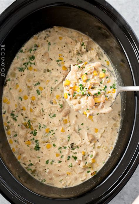 Add onion and jalapeno peppers; Slow Cooker Creamy White Chicken Chili - The Chunky Chef
