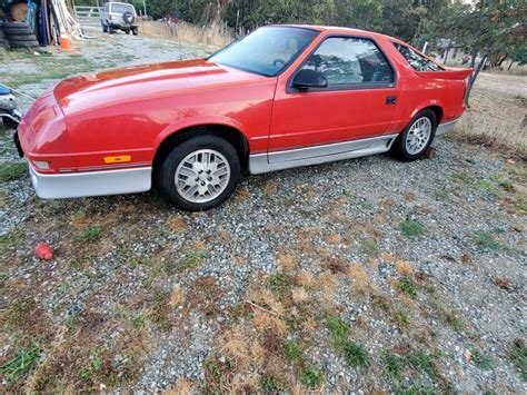 1989 Dodge Daytona Hatchback Red Fwd Manual Es Classic Dodge Daytona