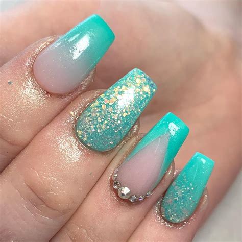 Teal Nails 40 Teal Color Nail Designs You Will Fall In Love Nail