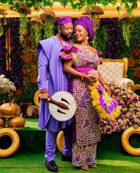 Classic Nigerian Couple Outfitsigbo Traditional Wedding Etsy