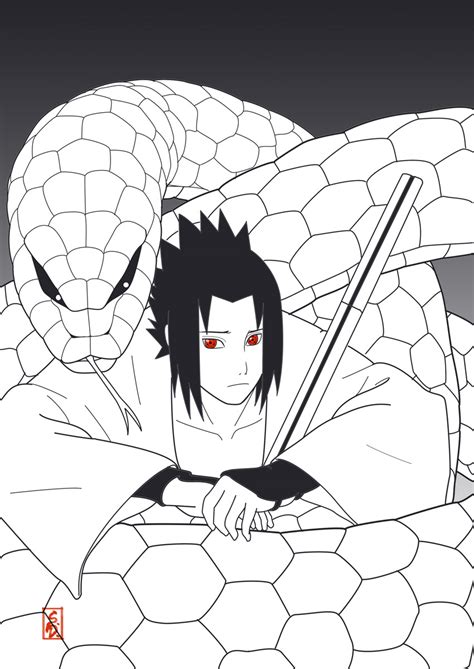 Sasuke And The Snake By Sharingandevil On Deviantart