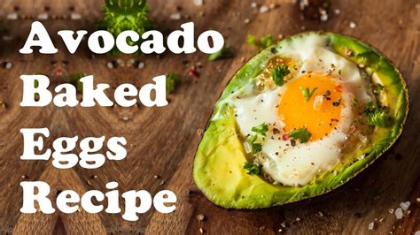 Avocado Baked Eggs Recipe YouTube