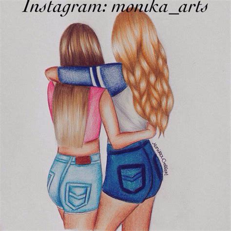 Image By Lauren Apodaca On Drawing Ideas Best Friend Drawings Bff