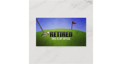 Funny Retirement Business Cards Zazzle