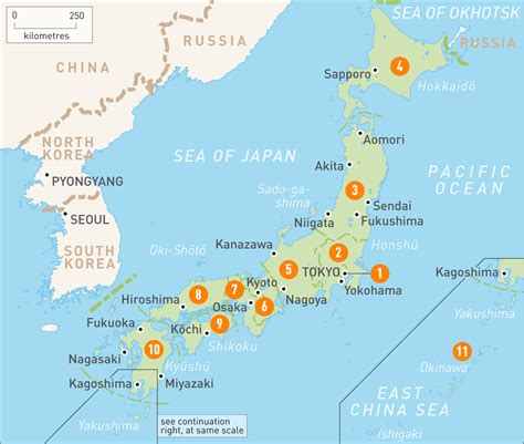It's centered around greater tokyo and has a population of over 42 million people making it one of the most densely populated areas in the world. Japan Map - Pinotglobal.com
