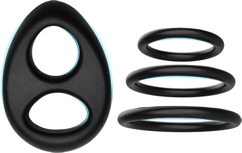 Silicone Penis Ring Cockrings 2 In 1 Ultra Soft Cock Ring For Erection