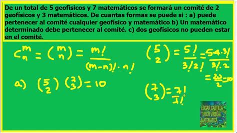 Conteo Y Combinatoria Ejercicios Youtube