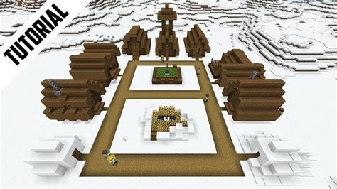 Minecraft How To Build A Snowy Tundra Village 1 Step By Step Youtube