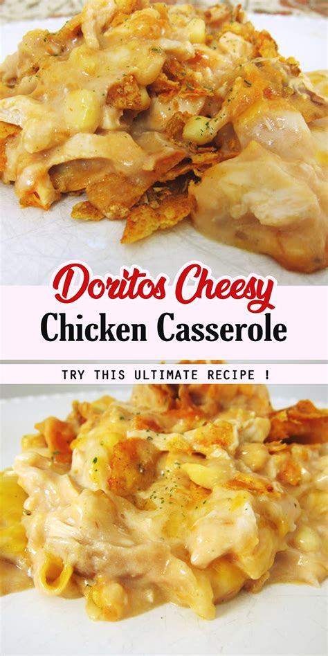 See recipes for autumn's doritos casserole too. DORITOS CHEESY CHICKEN CASSEROLE in 2020 | Healthy chicken ...