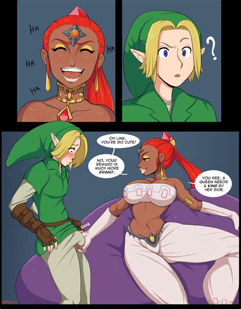 Post 2133352 Afrobull Comic Gerudo Legend Of Zelda Link Nabooru