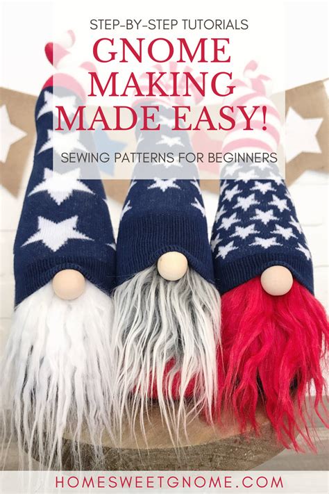 Adorable Diy Gnome Sewing Patterns Tutorials Home Sweet Gnome Diy