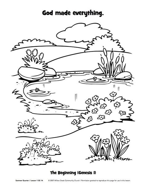 God Made Plants Coloring Page Coloring Pages