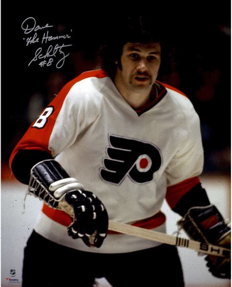 Dave Schultz Philadelphia Flyers Autographed 16 X 20 Vertical Close