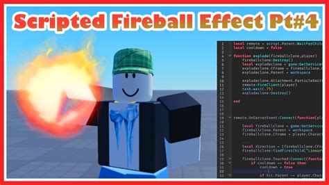 Roblox Effects Tutorial Scripted Fireball Effectattack Part 4