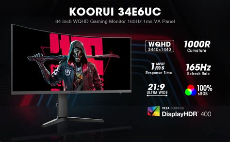 Koorui Inch Ultrawide Curved Gaming Monitor E Uc Review