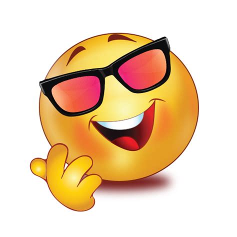 Cool Smile Glasses Emoji