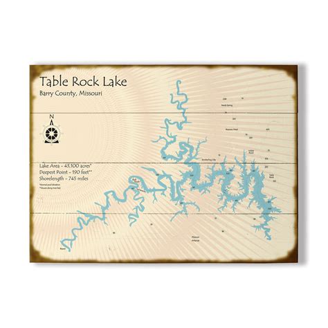 33 Table Rock Lake Map Maps Database Source
