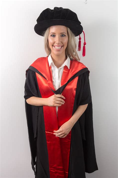 University Of Queensland Phd Graduation Gown Set Front View