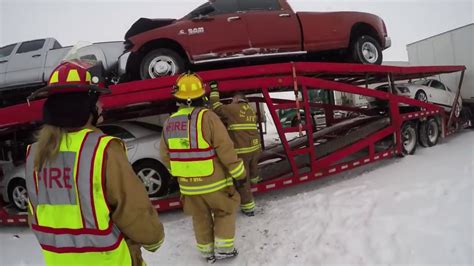 I 80 Wyoming Multi Semi Truck And Car Accident 4 16 2015