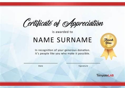 30 Free Certificate Of Appreciation Templates And Letters Regarding
