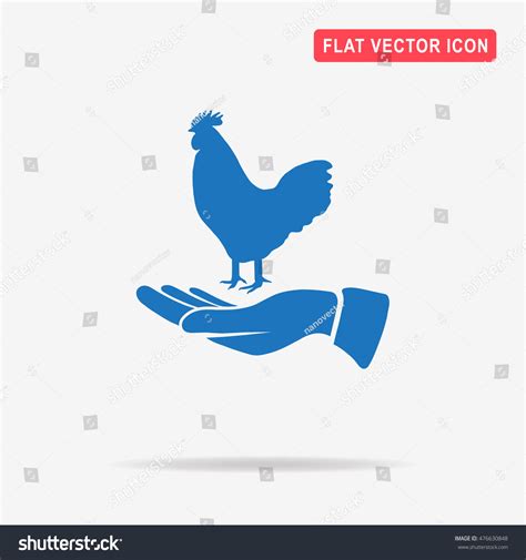Cock Hand Icon Vector Concept Illustration Stock Vector Royalty Free