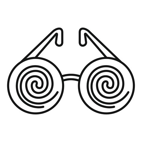 Hypnosis Eyeglasses Icon Outline Style 14580986 Vector Art At Vecteezy