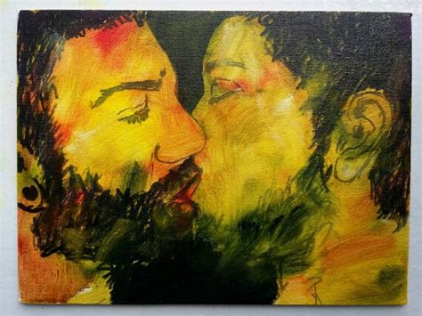Mens Kissing Gay Kiss Art Gay Art Oil Painting Male Nude