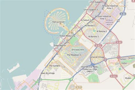 Map Of Dubai Dubai Online