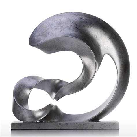 Best And Cheap Silver Color Spoondrift Modern Sculpture