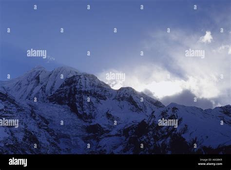 Annapurna Massif Nepal Stock Photo Alamy