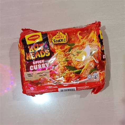 jual mie instant maggi hot heads spicy curry instant noodles 5 x 79 gram di seller tokcau