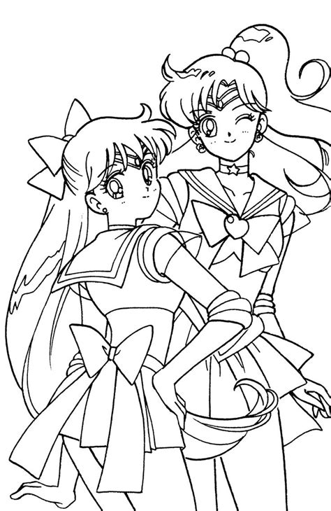 Sailor Moon Coloring Pages Sailor Venus Anime Coloring Pages Images