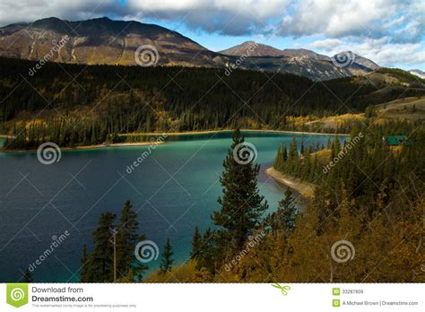 Emerald Lake Yukon Territories Canada Stock Image Image Of Clay