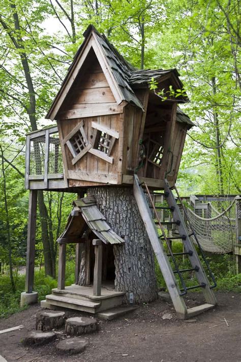 70 Fun Kids Tree Houses Picture Ideas And Examples