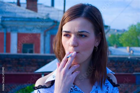 Young Smoking Girl Stock Photo And Royalty Free Images On
