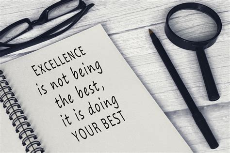 Motivational Quotes Excellence Is Not Being The Best It Is Doing