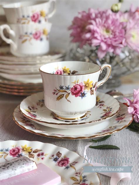 Pcs Afternoon Tea Set English Bone China Porcelain By Royal Stafford