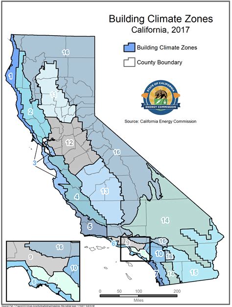 Climate Zone Map California Large World Map