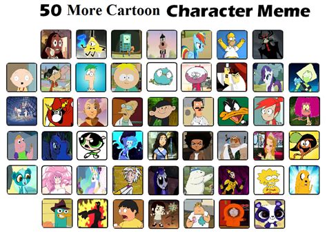 Top 50 More Favorite Cartoon Characters By Mlp Vs Capcom On Deviantart
