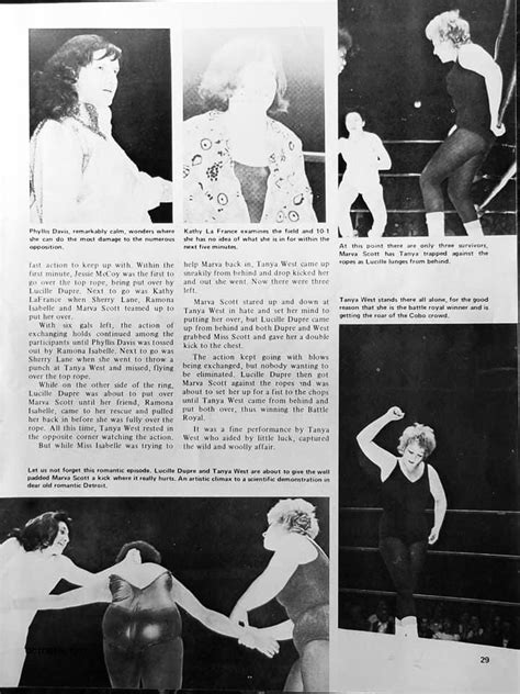 The Ring Wrestling Magazine Oct 1972 Wrestling Battle Royal Survivor