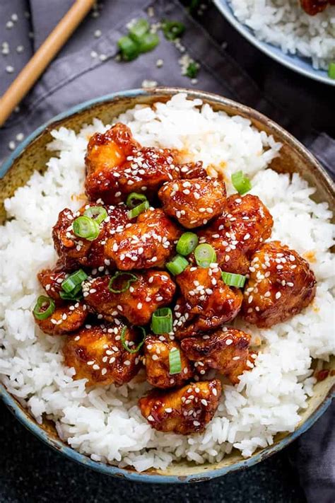 crispy sesame chicken with a sticky asian sauce nicky s kitchen sanctuary