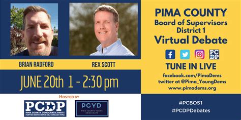 Board Of Supervisors District 1 Virtual Debate Pima County