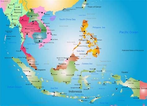 Daftar Peta Asean Dan Anggota Negara Asean Lengkap Galery Telur