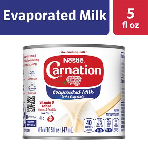 Nestle Carnation Evaporated Milk Vitamin D Added 5 Fl Oz