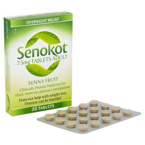Senokot 7 5mg Tablets Adult Senna Laxative Constipation Ocado