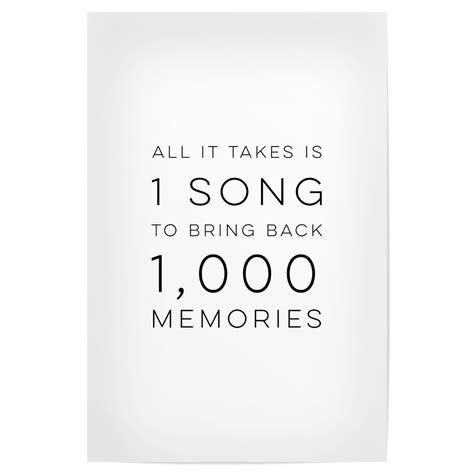 All It Takes Is 1 Song Als Poster Bei Artboxone Kaufen