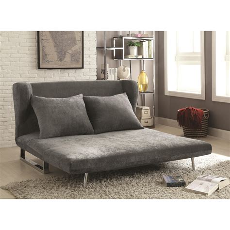 Sofa Beds And Futons Transitional Velvet Sofa Bed By Coaster Furniture