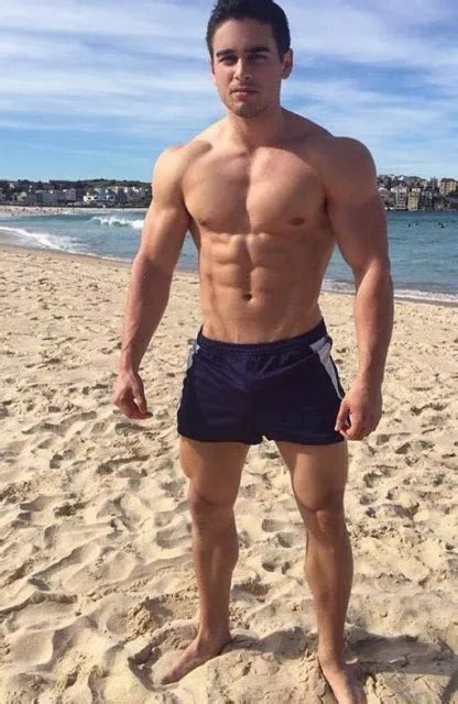 Shirtless Male Athletic Muscular Beefcake Beach Hunk Photo 4x6 C2052 Eur 379 Picclick Fr