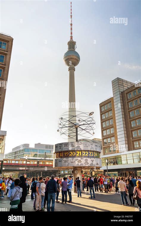 Alexanderplatz Square In Berlin Germany Stock Photo Alamy